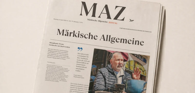 Märkische Allgemeine Zeitung: Bericht über Frank Hübener und Misophonie